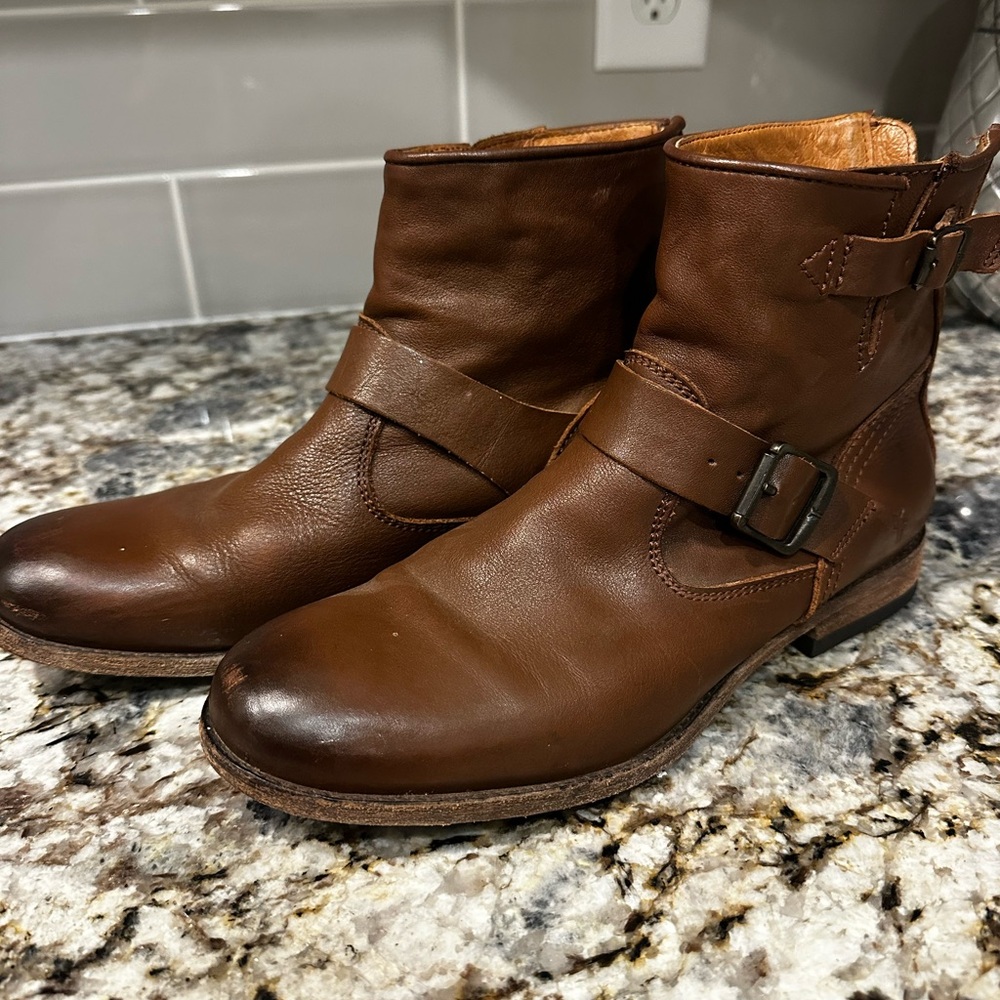 Women’s FRYE Brown Leather Ankle Boots